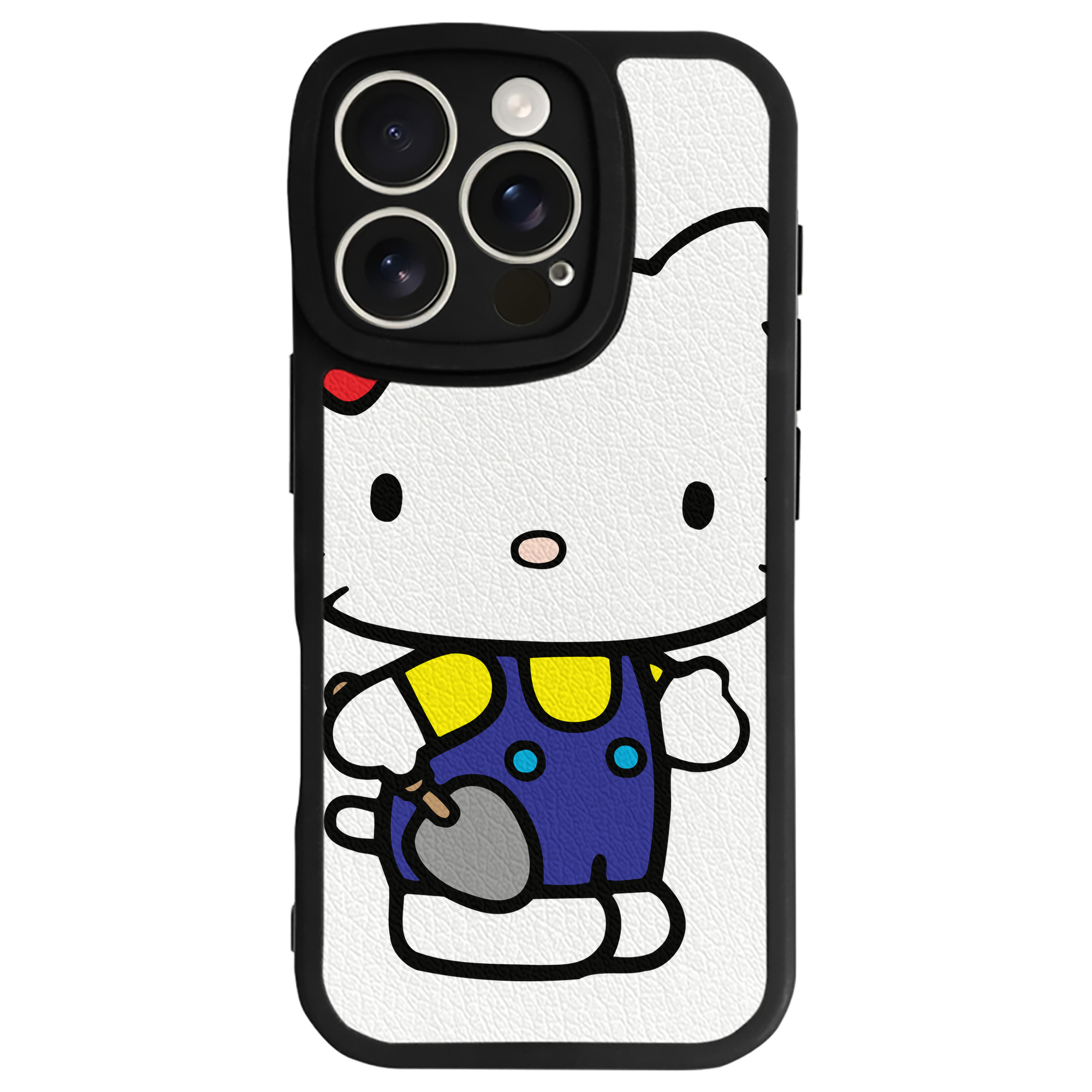 （画像用） Hello Kitty ハローキティ 【iPhone 16シリーズ対応】シリコンスマホケース（レザー調） 材質：シリコン